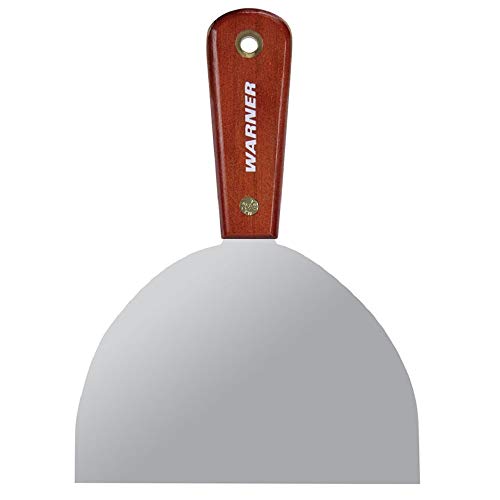Warner 6" Flex Putty Knife, Carbon Steel Blade, Rosewood Series, 622 - size: 6 Inch, style: Flex