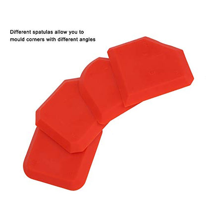 4Pcs/set Caulking Tool Kit Silicone Sealant Remover Smoother Finisher Scraper Cleaner Caulking Tool Kit for Grout Finishing Sealing