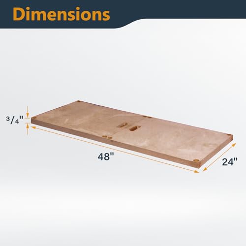 POWERTEC Arachni-Flex 24" x 48" Foldable Workbench Tabletop - Portable Work Surface with Quick-Insert Locks for Arachni Flex Collapsible Workstand, Perfect for Woodworking and DIY Projects (71931) - style: Tabletop - Solid