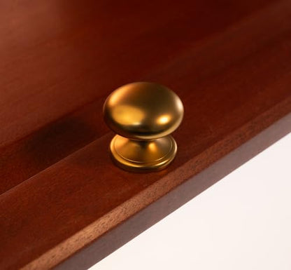 trust4care 4-Pack Large Champagne Gold Large Bifold Closet Door Knobs with Wide Base, Round Satin Warm Gold Wardrobe Folding Kitchen Cabinet Knobs, 1-1/2 Inch Dresser Drawer Pulls Handles - color: Champagne Gold, size: Set of 4