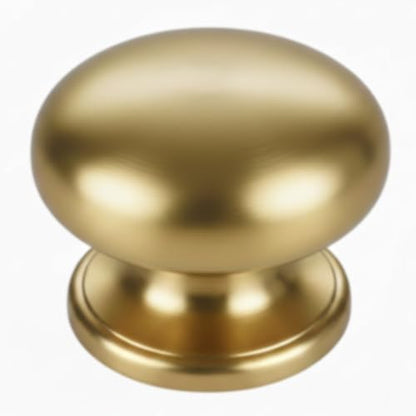 trust4care 4-Pack Large Champagne Gold Large Bifold Closet Door Knobs with Wide Base, Round Satin Warm Gold Wardrobe Folding Kitchen Cabinet Knobs, 1-1/2 Inch Dresser Drawer Pulls Handles - color: Champagne Gold, size: Set of 4