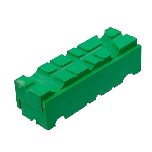 4" Bench Vise Block with 1 Pair Multifunctional Rubber Jaw and Suitable for All Kinds of Vise with Magnetic Back Cover, Green - color: Green, size: 4 Inch
