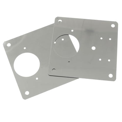Stainless Steel Cabinet Door Hinge Repair Plate 5 Holes with Screws for Fixing Kitchen Cabinets Wardrobes Dressing Tables Wooden Tables and Chairs Beds and Shelves - style: 5 Holes