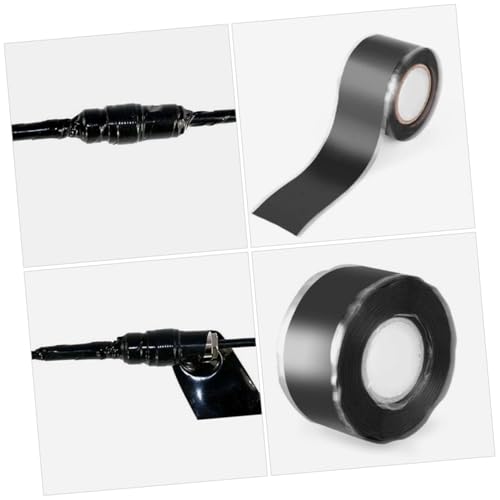 Cabilock Waterproof Tape Sealing Plumber Tape Caulk Duct Mastic Strips Repair Leak Sealer Removable Sealant Fix Leaks Flexible Tanking Adhesive for Sticky Black