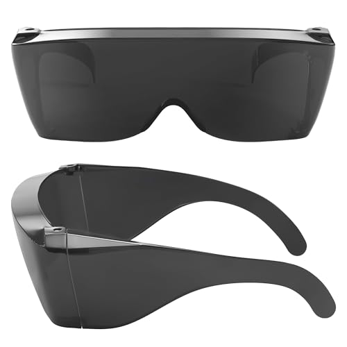 Cover-Ups Black Fit Over Sunglasses - Wrap Around Sunglasses - People Who Wear Prescription Glasses in the Sun - color: Black