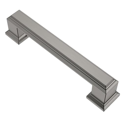 Alzassbg 10 Pack Brushed Black Nickel Cabinet Pulls, 3-3/4 Inch(96mm) Hole Center Cabinet Handles Kitchen Pulls for Cabinets and Drawer AL3071BBN - color: Brushed Black Nickel, size: 3-3/4" Hole Center