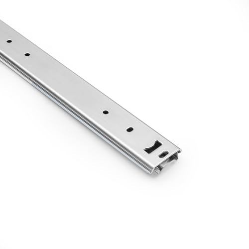 LONTAN 5 Pcs Center Mount Drawer Slides Bottom Mount for Cabinet and Dresser 24 Inch Heavy Duty Drawer Rails 17.74" Extension Glide Track - size: 24 Inch