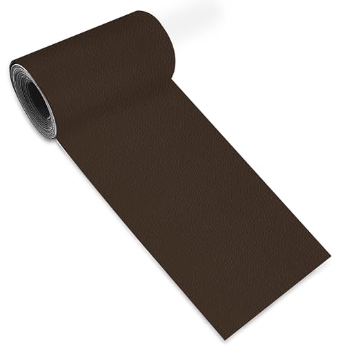 Leather Repair Tape,3.9 x 63 Inches Self Adhesive Leather Repair Patch,Vinyl Leather Repair Kit for Furniture,Couches,Car Seats,Sofas,Office Chairs,Dark Brown - color: Dark Brown, size: 3.9*63inch