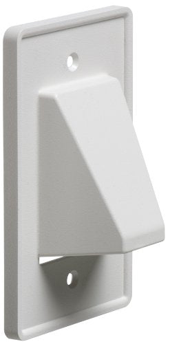 Arlington CE1-25 Recessed Low Voltage Cable Plate, 1-Gang, White, 25-Pack - color: White, size: 1-gang; 25-pack