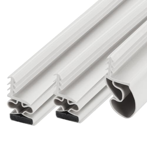 M-D Building Products 47006 White Vinyl with Magnetic Strip Top and Sides Door Seal Kit for Steel Doors - color: White