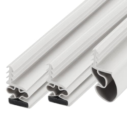 M-D Building Products 47006 White Vinyl with Magnetic Strip Top and Sides Door Seal Kit for Steel Doors - color: White