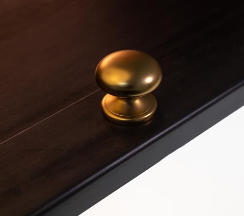 trust4care 4-Pack Large Champagne Gold Large Bifold Closet Door Knobs with Wide Base, Round Satin Warm Gold Wardrobe Folding Kitchen Cabinet Knobs, 1-1/2 Inch Dresser Drawer Pulls Handles - color: Champagne Gold, size: Set of 4