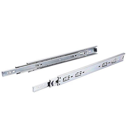 10 Pairs of 12 Inch Hardware 3-Section Full Extension Ball Bearing Side Mount Drawer Slides,100 LB Capacity Drawer Slide - size: 12 Inch