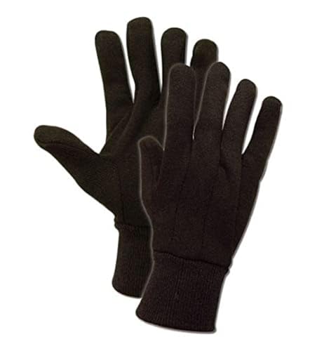 MAGID JerseyMaster 7 oz. Jersey Gloves with Knit Wrist Cuff, 12 Pairs, Size Men's (Fits 9/Large) (T91)