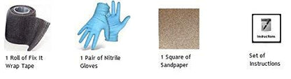 Fix It Wrap Repair Wrap | Strong Fiber Weld Fix | Fiberglass Repair Tape -2 Pack (4 INCH) - size: 2 inches x 50 inches and 4 inches x 50 inches