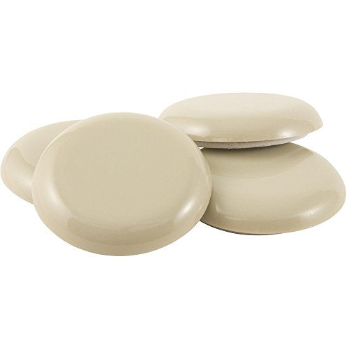 Super Sliders Self-Stick Furniture 1" Round Sliders for Carpeted Surfaces (4 Piece), Beige, 1", 4 Pack (4700195N) - color: Beige, size: 1", 4 Pack