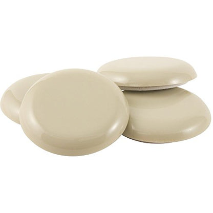 SuperSliders Self-Stick Furniture Sliders for Carpeted Surfaces (4 Piece), 2-1/8" Round, Linen - color: Beige, size: 2-1/8", 4 Pack