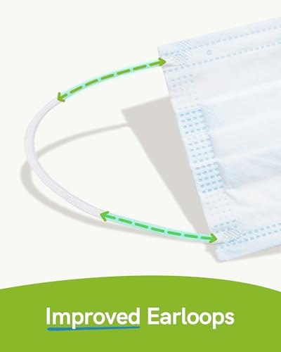 FriCARE Disposable Face Masks, 3-Ply ASTM Level 3 Medical Grade, Breathable & Comfortable for Adult Daily Work/Sun Protection, 50 Pack Blue - color: Blue
