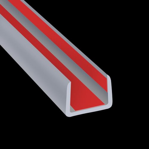 Rubber Edge Trim, Flexible Edge Banding, 1/2"(12mm) U Channel Furniture Edge Protector, Self Adhesive Edge Guards for Plywood, Wood, Glass Parts, 20Ft, Grey Color - color: Grey, size: Fit 1/2" - L20'