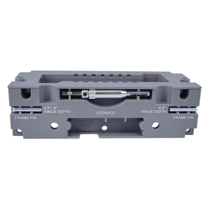 Milescraft 1229 Hinge Jig PLUS – Dual Clamping Door Hinge Jig Door Hinge Mortiser. Complete Hinge Installation Kit Rout Mortises from 2.5” to 4.5”. Strike and Latch Plates Included for Standard Doors