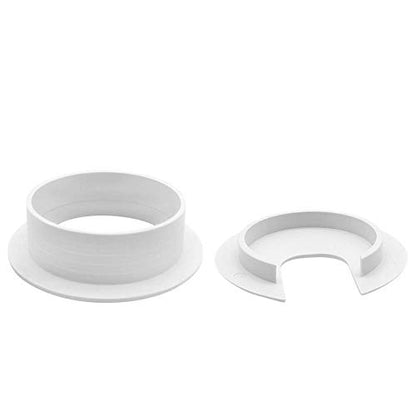 Desk Grommet 2 Inch, Plastic Wire Organizers, Computer Cable Hole Cover Plug Cap Insert (White, 5) - color: White, size: 5