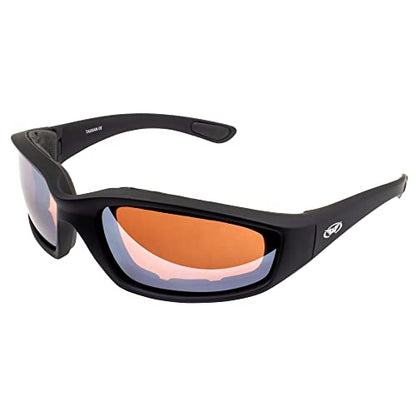 Global Vision Eyewear Kickback Sunglasses with EVA Foam - color: Driving Mirror Lens