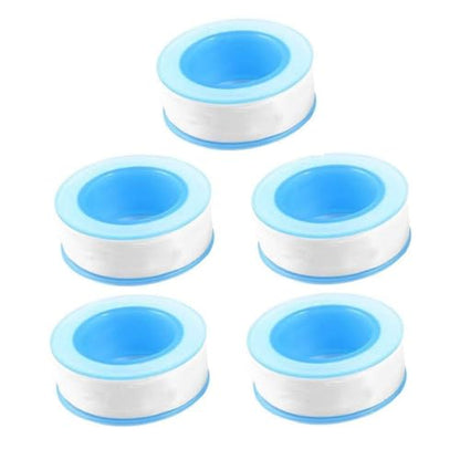 GCQ Teflon Thread Seal Tapes PTFE Thread Seal Tape for Plumbers Sealant Tape for Leak Water Pipe Thread 1/2 inch x 500 inch (5 Pack/White) - size: 1/2-500inch（5 pack）