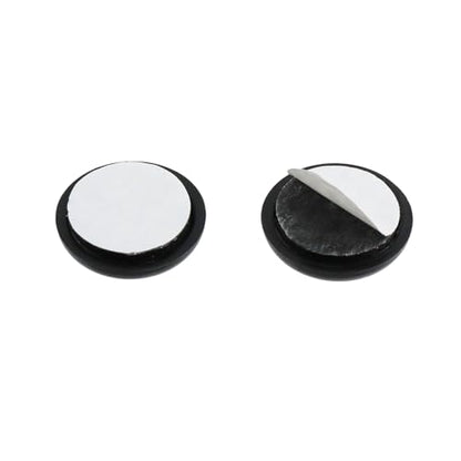 MY MIRONEY 24PCS Round Chair Sliders Black Self-Adhesive Furniture Slider Gliders PE Floor Protector Pads, 1 Inch - style: 1"; Black; 24PCS