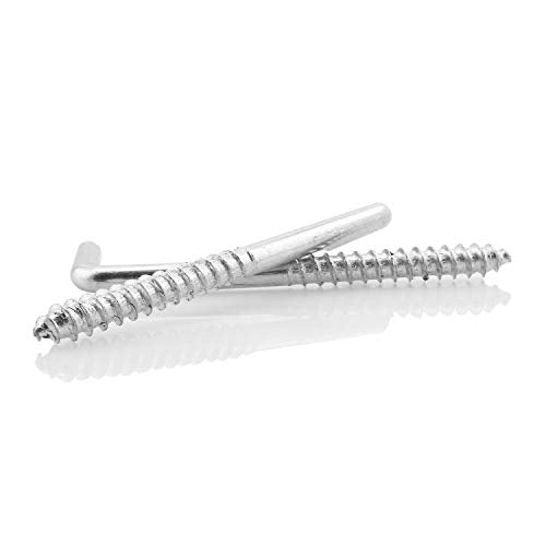 DTTRA 10PCS 70X22mm Silver Carbon Steel Metal Right Angle 7-Shaped Self-Tapping L-Shaped Hook