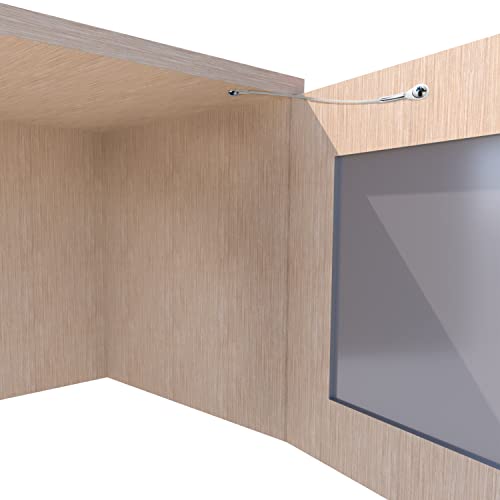 2 Pack Rok Hardware Cabinet Door Restraint Limit Kit, Door Stays, Reduces Restricts Opening Angle, Zinc Finish, Screws and Washers Included, R0006