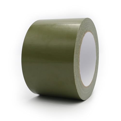 Heavy Duty Duct Tape 3 Inch X 33 Yards, 8.5 Mil Thickness, Multi Purpose Olive Green Duct Tape, No Residue, Waterproof and Tear by Hand - for Repairs, Industrial, Professional Use - color: Olive Green, size: 3 Inch X 33 Yards