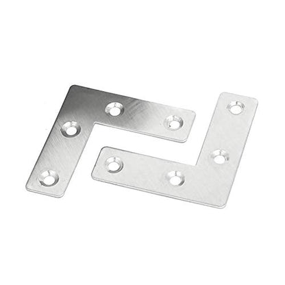 Orgrimmar 36 PCS Corner Brace Plates Metal L Shaped Flat Repair Plates Corner Brace Brackets 50mmx50mmx1mm