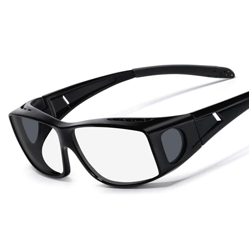 Fit Over Blue Light Blocking Glasses, Relieve Eye Fatigue & Reduce Headaches, Lightweight Oversized Wraparound Design, Ideal for Office Work Digital Use Movie Nights Study Reading