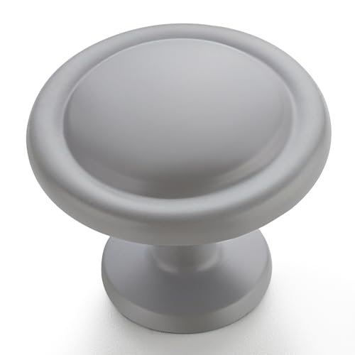 Ravinte 3 Pack 1-1/4 inch Kitchen Cabinet/Drawer/Dresser Knobs Grey Zinc Drawer Pulls/Handles - color: Gray