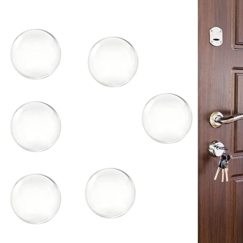 Wall Protectors from Door Knobs-Efbock Silicone Door Stoppers Wall Protector-Premium Door Bumper Wall Guards for Home or Office -Self Adhesive Door Handle Bumper Guard Stopper Rubber Stop 6pcs - color: Clear
