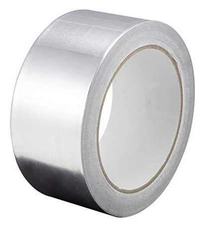 GTSE Aluminum Foil Tape, 1.88 inches x 27 yards (82 ft), Multi-Purpose Silver Adhesive Metal Tape, Ideal for HVAC, Sealing, Insulation, Patching Air Ducts, Metal Repair