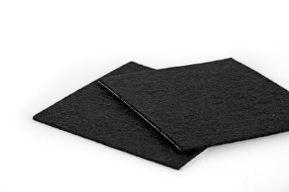 Furndiy Felt Pads for Hardwood Floors, Self-Adhesive Felt Pad for Chairs & Seat Legs, Easy Slide, Anti Scratch, Noise Stopper, Bumper & Buffer, Floor Protection - Based in USA - 4.7" Black - size: 4.7" x 4.7" 2Pcs Black