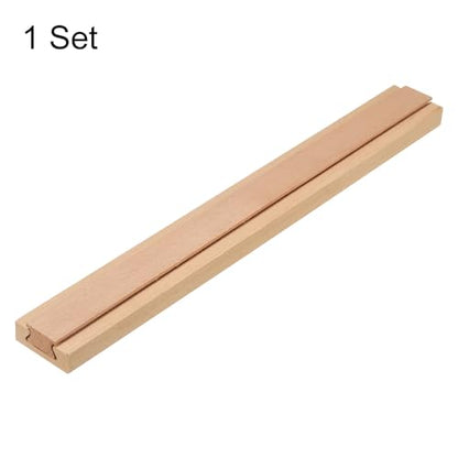 uxcell 1 Set Wooden Drawer Slides, Classic Wood Center Guide Track, Wood Drawer Glides Bottom Rails Replacement Kit, 15-3/4" (40 CM) - size: 15-3/4"