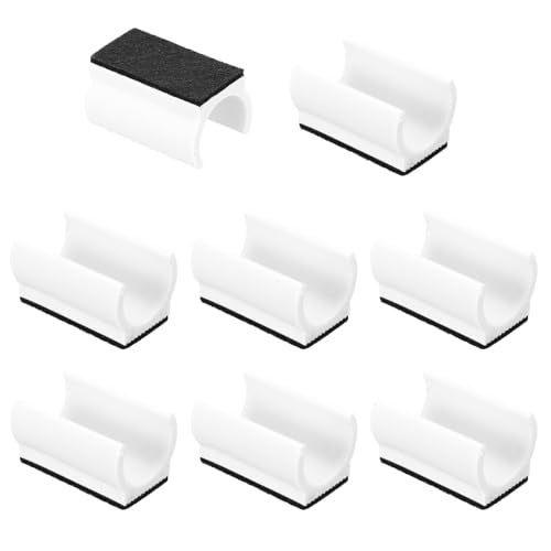 PATIKIL 8pcs Rectangle Chair Leg Cover with Felt Pad, 22mm Slide Smoothly No Scratches No Noise Furniture Feet Hardwood Protectors Tips Floor Glides Tubing Caps for Office,White Black - color: White Black, size: 22MM