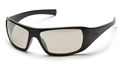 Pyramex Goliath Safety Eyewear Black Frame Clear Anti Fog Lens - color: Black Frame/Indoor/Outdoor Mirror Lens