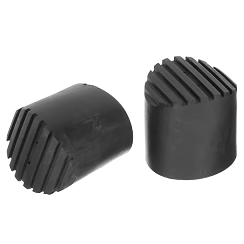 2pcs Non-Slip Rubber Ladder Foot Covers Ladder Accessories for Enhanced Stability and Floor Protection for Use Home - size: 8.1X8.1CM