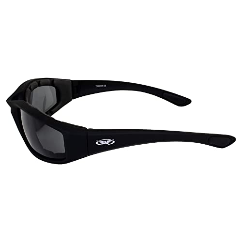Global Vision Eyewear Kickback Sunglasses with EVA Foam - color: Smoke Lens