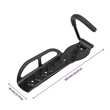 JEUIHAU 6 Pack Bike Rack Garage Wall Mount, Vertical Bike Hooks, Heavy Duty Bike Hanger with Non-Reversible Hooks, Bicycle Vertical System with Screws, for Indoor, Garage, Shed Bike Storage