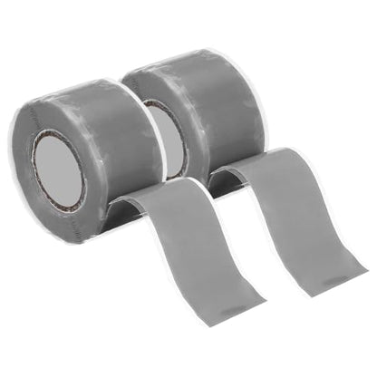 uxcell 2 Pcs Self Fusing Silicone Tape, 1" x 10ft Waterproof Water Leak Sealing Tape for Plumbing Pipe Hose Repair Handles, Grey - color: Grey, size: 1" x 10ft