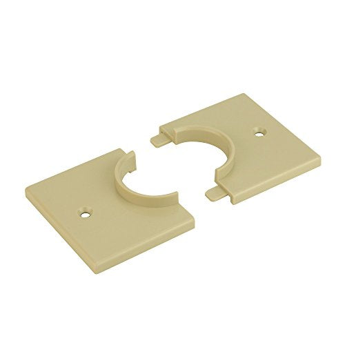 Skywalker Single-Gang Bulk Wire Splitting Wall Plate with 1-3/8” Hole (Ivory)