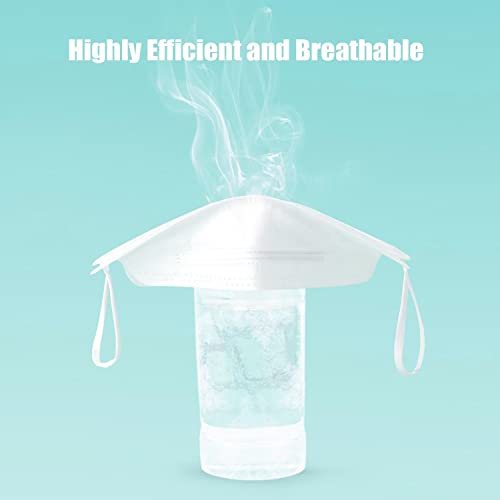 akgk KN95 Face Masks 50 Pack, 5-Ply Disposable White Face Mask Against PM 2.5 Smoke & Dust, Filtration Efficiency 95% - color: Z-50 Pack-white