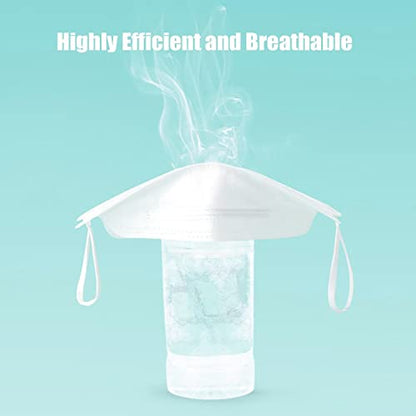 akgk KN95 Face Masks 50 Pack, 5-Ply Disposable White Face Mask Against PM 2.5 Smoke & Dust, Filtration Efficiency 95% - color: Z-50 Pack-white
