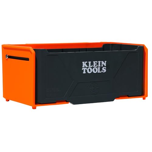 KLEIN TOOLS BC703SL Sliding Drawer Module, Rail System Attachment, 15-Pound Load Rating, High-Impact Plastic, Weather-Resistant with Customizable Removable Inserts for Man Lifts and Scissor Lifts - size: Sliding Drawer