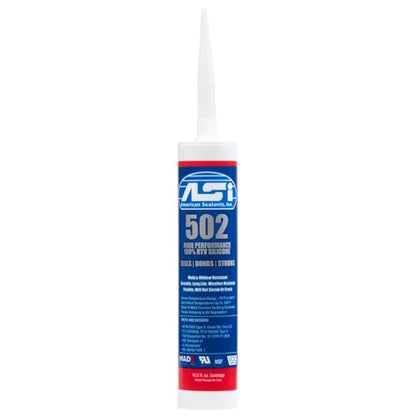 White Food Grade Silicone Sealant - 2.8 oz Squeeze Tube