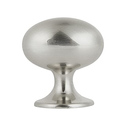 HARPOON Cabinet Hardware Knobs Round Furniture Mushroom Knob - 1.4 Inch 10 Pack Satin Nickel - color: Satin Nickel